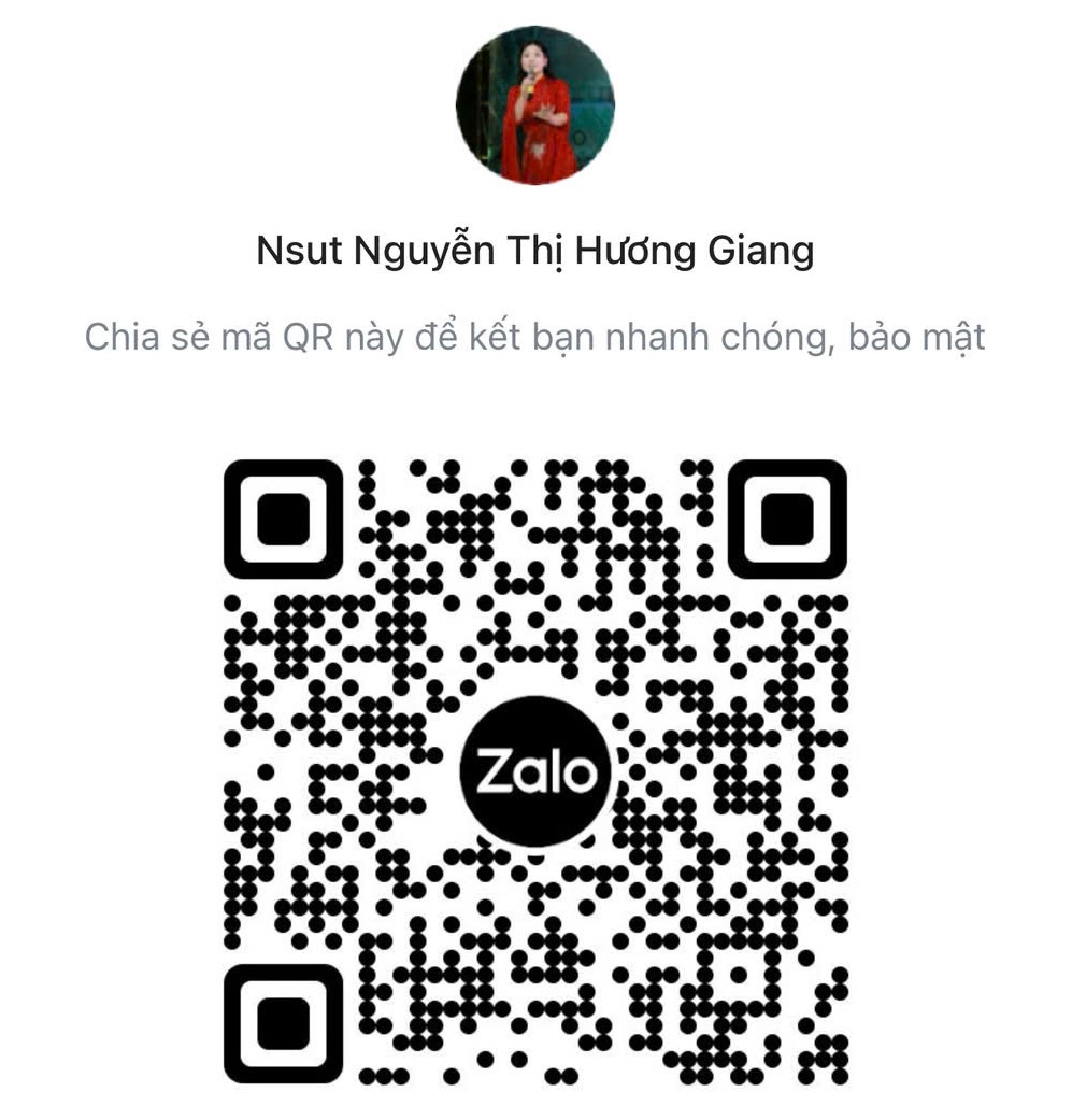 Mã QR Zalo của NSƯT Nguyễn Thị Hương Giang